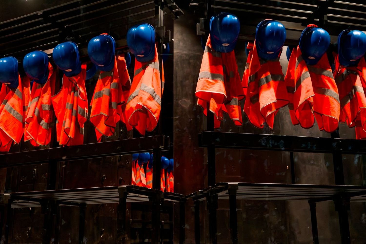 Reflector jackets branded with a company logo